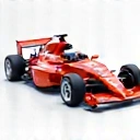 Icono de un coche de carreras estilizado.