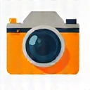 Icono de una cámara de fotos o un álbum de fotos.