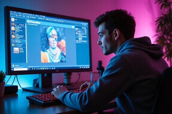 Ilustración de un usuario interactuando con una interfaz de juego de forma responsable.